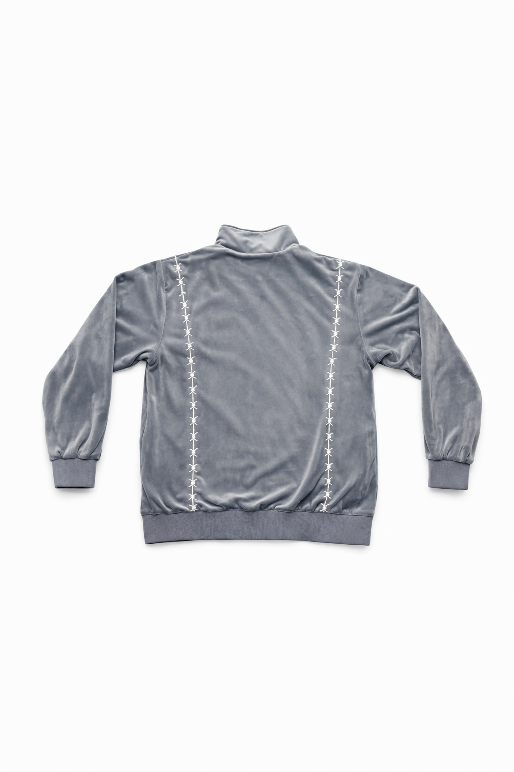 Velour Track Jacket -Ash