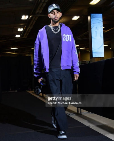 Cam Payne wearing Seizor Studios