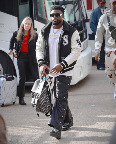 Andre Smith wearing Seizor Studios